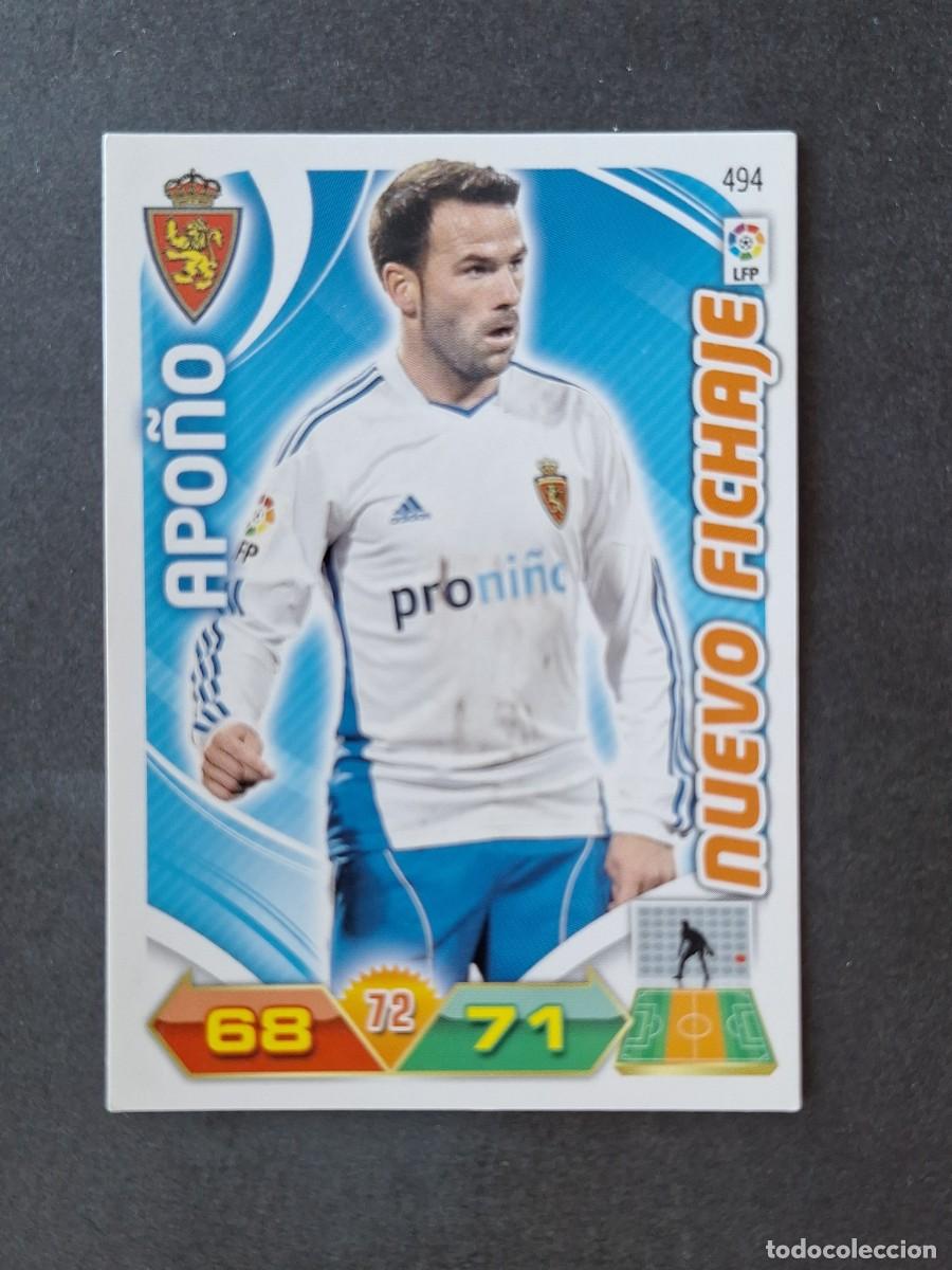 Cromos de f&uacute;tbol: L3 APO&Ntilde;O REAL ZARAGOZA 494 NUEVO FICHAJE ADRENALYN XL LIGA 2011 2012 11 12 PANINI