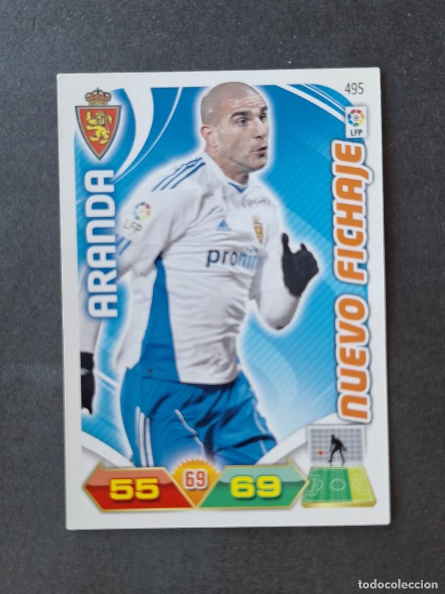 Cartes &agrave; collectionner de Football: L3 ARANDA REAL ZARAGOZA 495 NUEVO FICHAJE ADRENALYN XL LIGA 2011 2012 11 12 PANINI