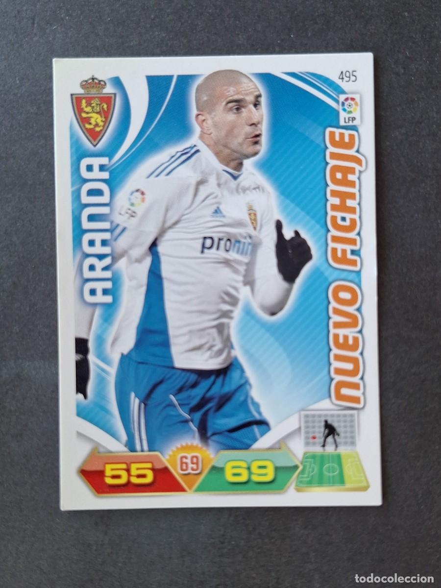 Cartes &agrave; collectionner de Football: L3 ARANDA REAL ZARAGOZA 495 NUEVO FICHAJE ADRENALYN XL LIGA 2011 2012 11 12 PANINI