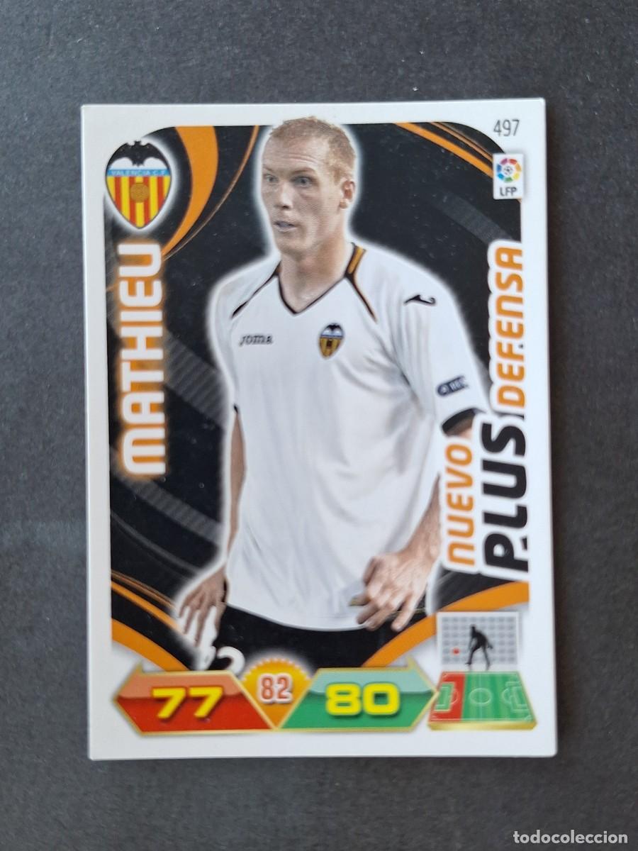 Cartes &agrave; collectionner de Football: L3 MATHIEU VALENCIA C. F. 497 NUEVO PLUS DEFENSA ADRENALYN XL LIGA 2011 2012 11 12 PANINI