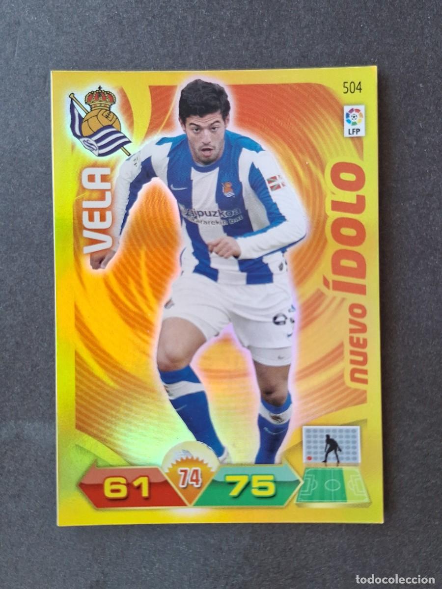 Cromos de f&uacute;tbol: L3 VELA REAL SOCIEDAD 504 NUEVO IDOLO ADRENALYN XL LIGA 2011 2012 11 12 PANINI
