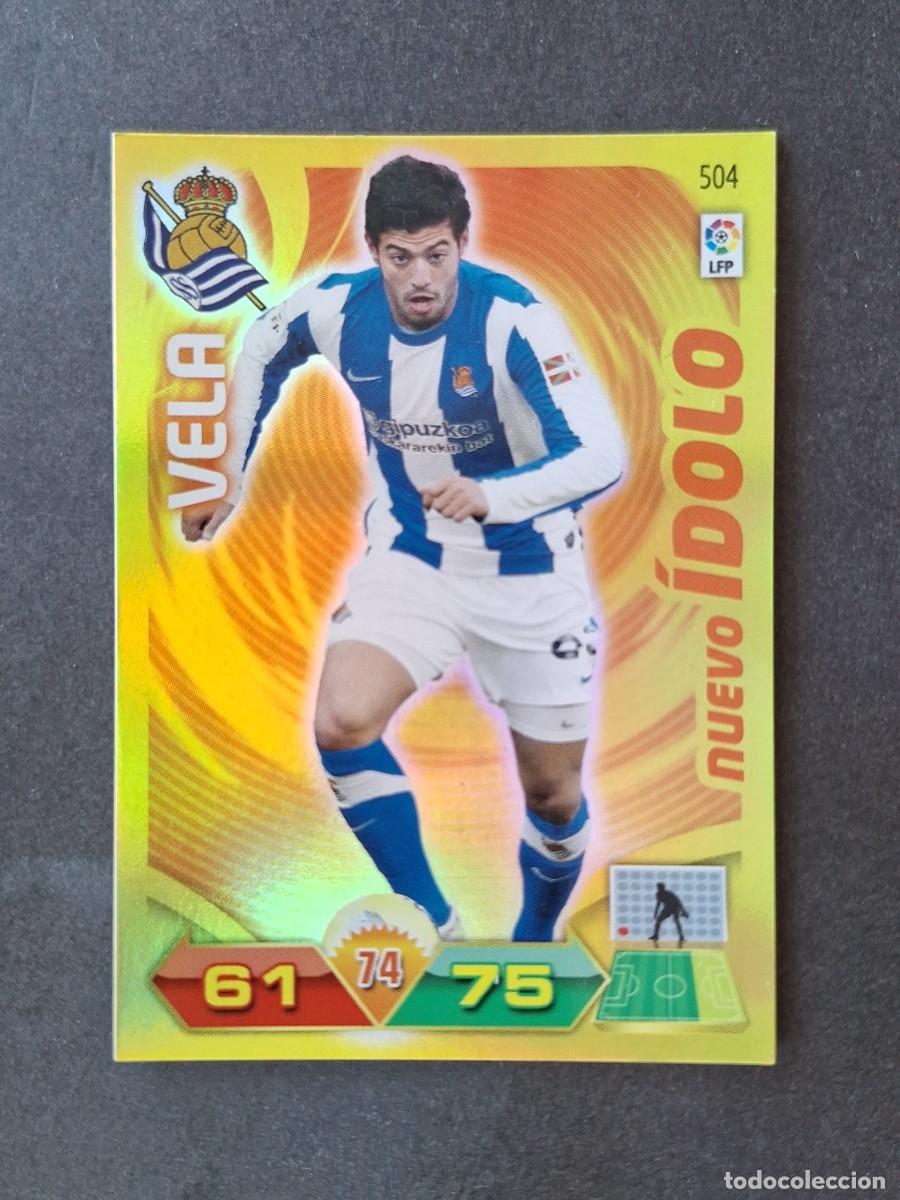 Cromos de f&uacute;tbol: L3 VELA REAL SOCIEDAD 504 NUEVO IDOLO ADRENALYN XL LIGA 2011 2012 11 12 PANINI