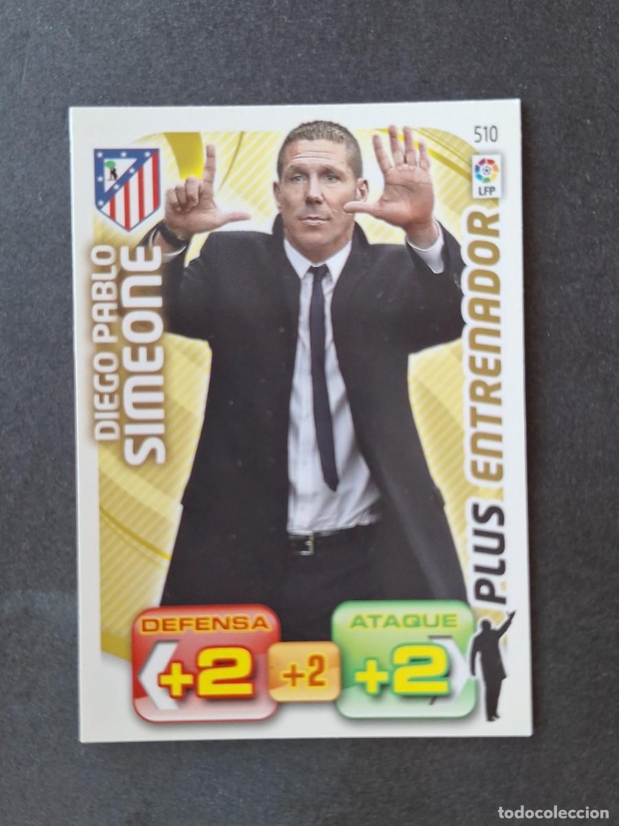 Cromos de f&uacute;tbol: L3 SIMEONE ATLETICO DE MADRID 510 PLUS ENTRENADOR ADRENALYN XL LIGA 2011 2012 11 12 PANINI