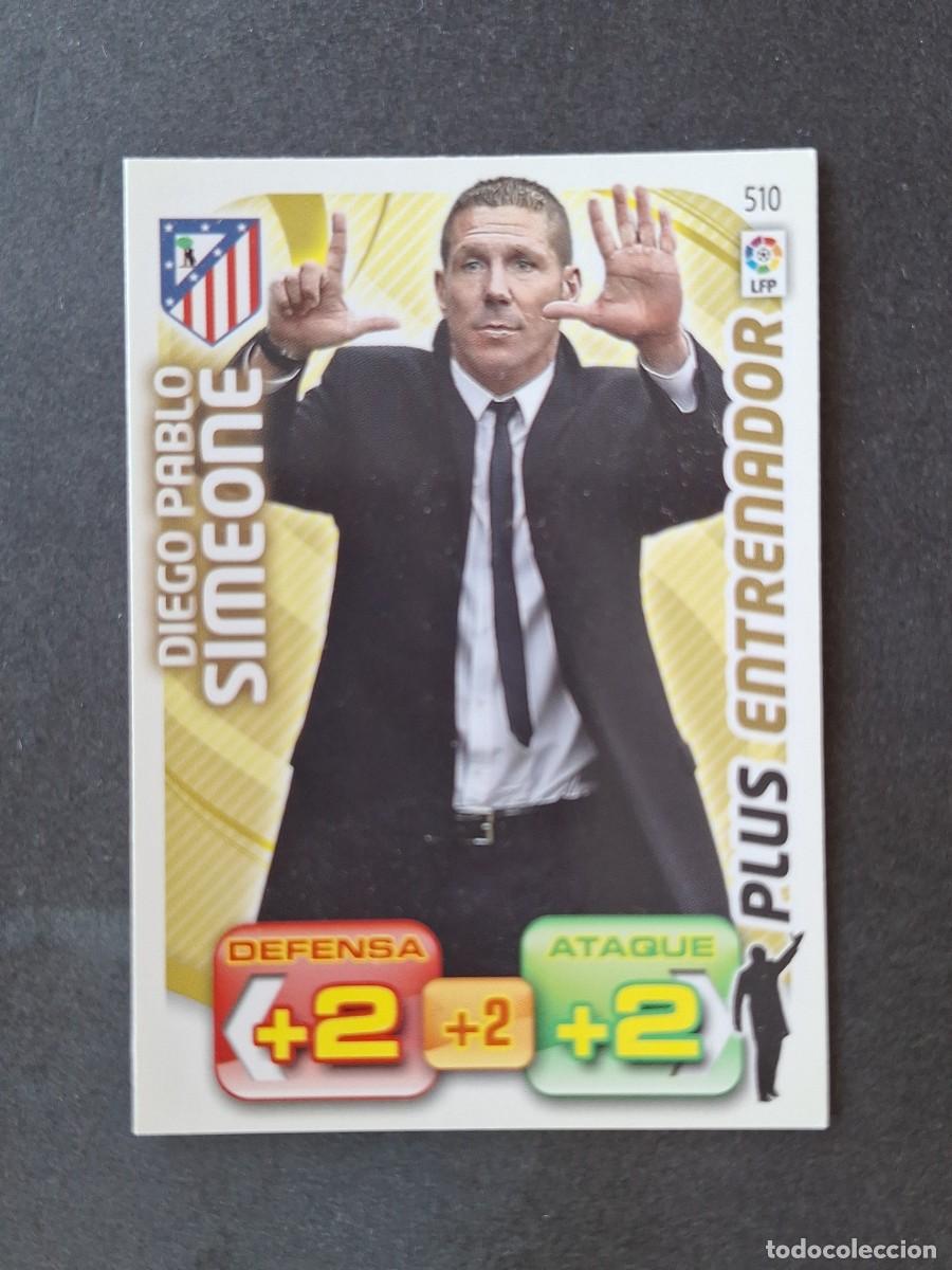 Cromos de f&uacute;tbol: L3 SIMEONE ATLETICO DE MADRID 510 PLUS ENTRENADOR ADRENALYN XL LIGA 2011 2012 11 12 PANINI