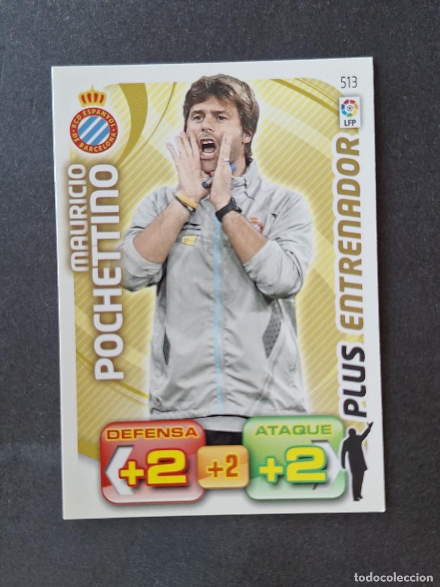 Cromos de f&uacute;tbol: L3 POCHETTINO R. C. D. ESPA&Ntilde;OL 513 PLUS ENTRENADOR ADRENALYN XL LIGA 2011 2012 11 12 PANINI