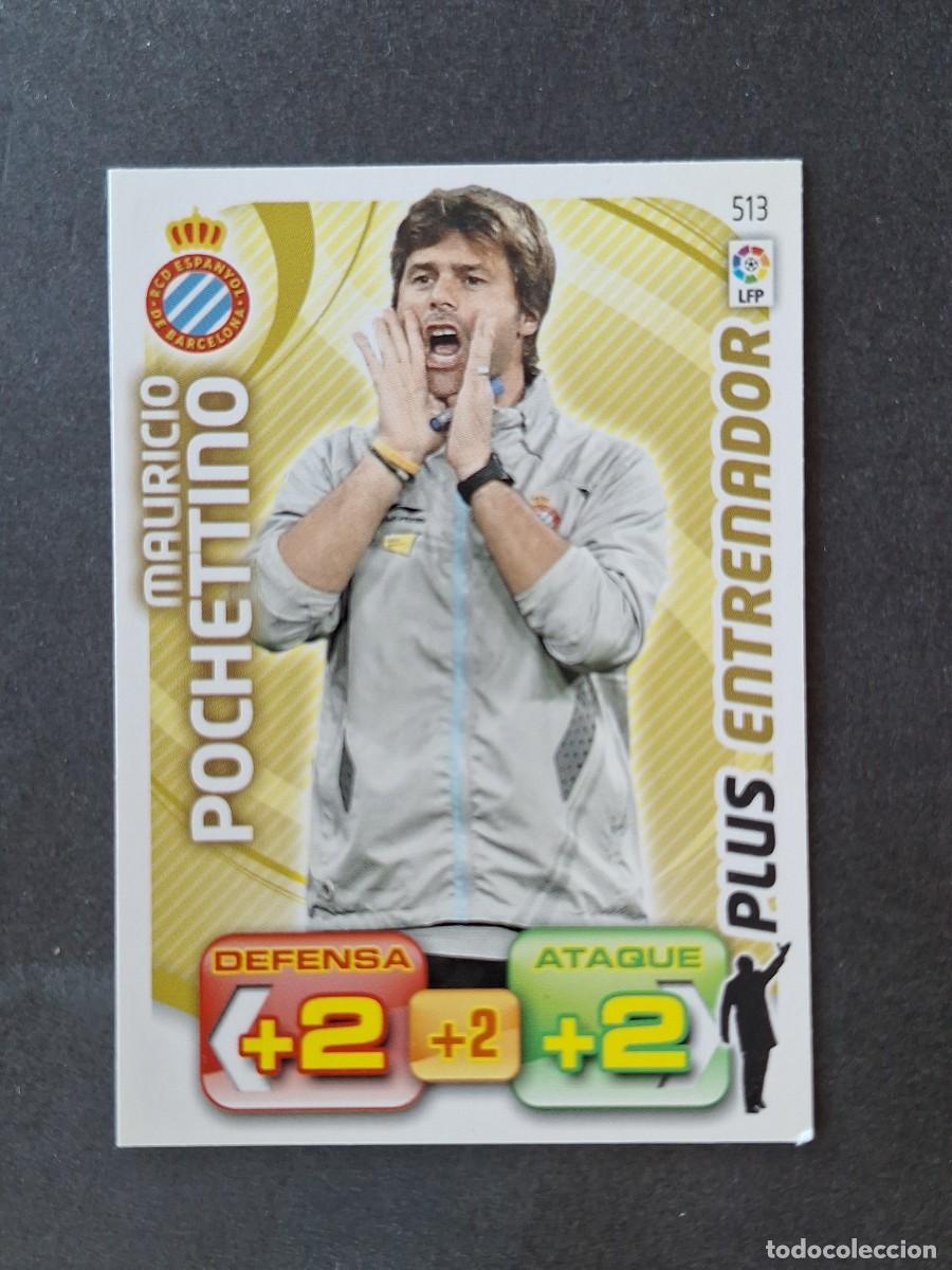 Cromos de f&uacute;tbol: L3 POCHETTINO R. C. D. ESPA&Ntilde;OL 513 PLUS ENTRENADOR ADRENALYN XL LIGA 2011 2012 11 12 PANINI