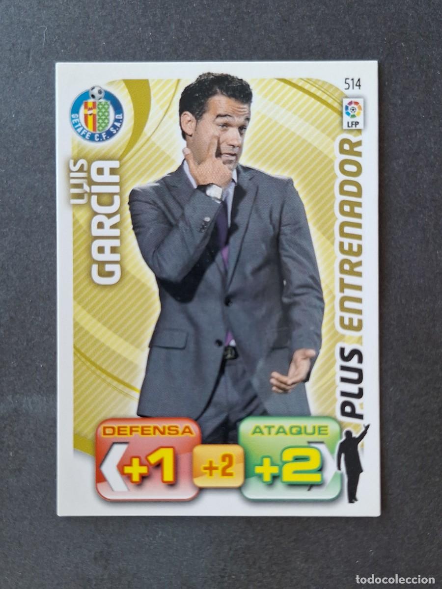 Cromos de f&uacute;tbol: L3 LUIS GARCIA GETAFE C. F. 514 PLUS ENTRENADOR ADRENALYN XL LIGA 2011 2012 11 12 PANINI