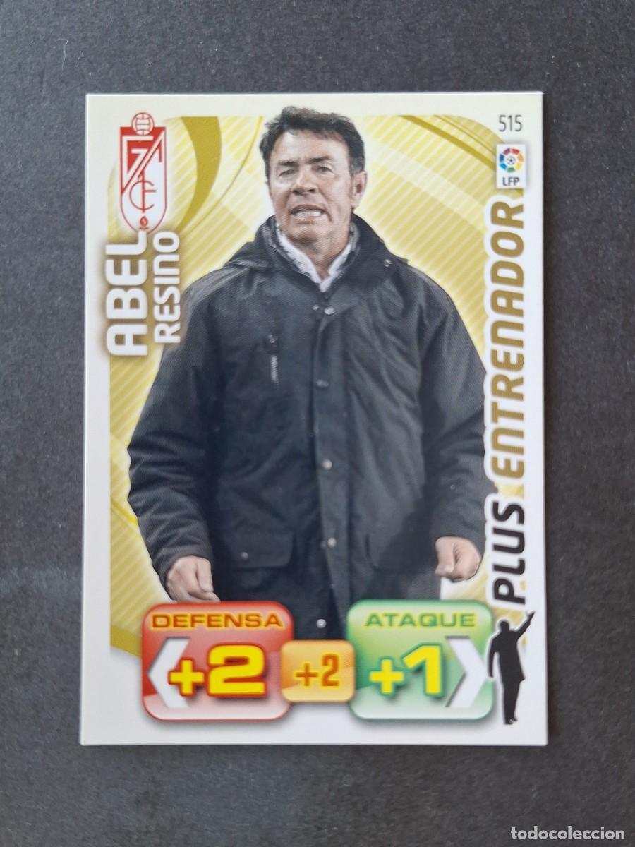 Cromos de f&uacute;tbol: L3 ABEL RESINO GRANADA C. F. 515 PLUS ENTRENADOR ADRENALYN XL LIGA 2011 2012 11 12 PANINI