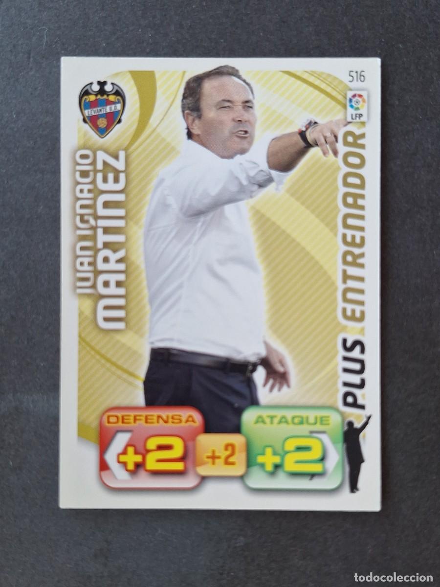 Cromos de f&uacute;tbol: L3 JUAN IGNACIO MARTINEZ LEVANTE U. D. 516 PLUS ENTRENADOR ADRENALYN XL LIGA 2011 2012 11 12 PANINI
