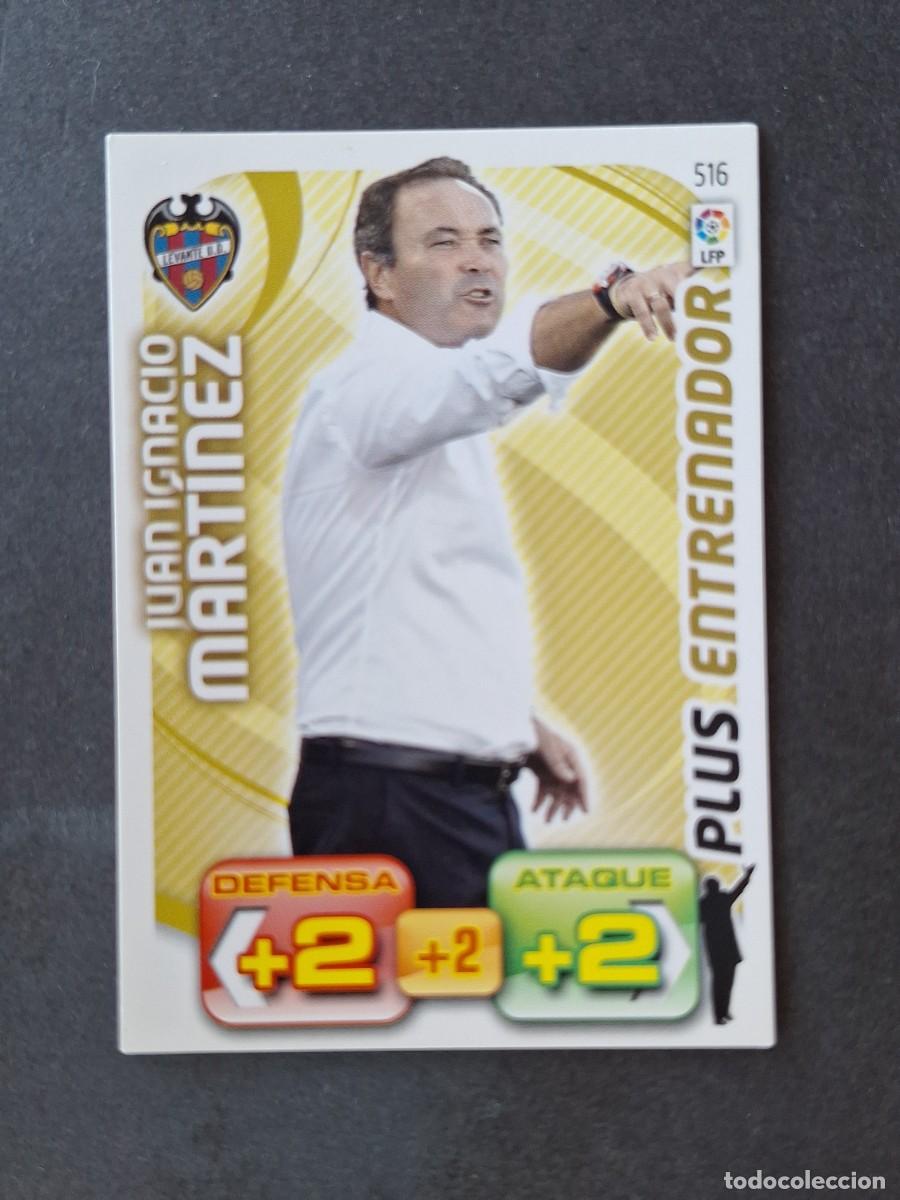 Cromos de f&uacute;tbol: L3 JUAN IGNACIO MARTINEZ LEVANTE U. D. 516 PLUS ENTRENADOR ADRENALYN XL LIGA 2011 2012 11 12 PANINI