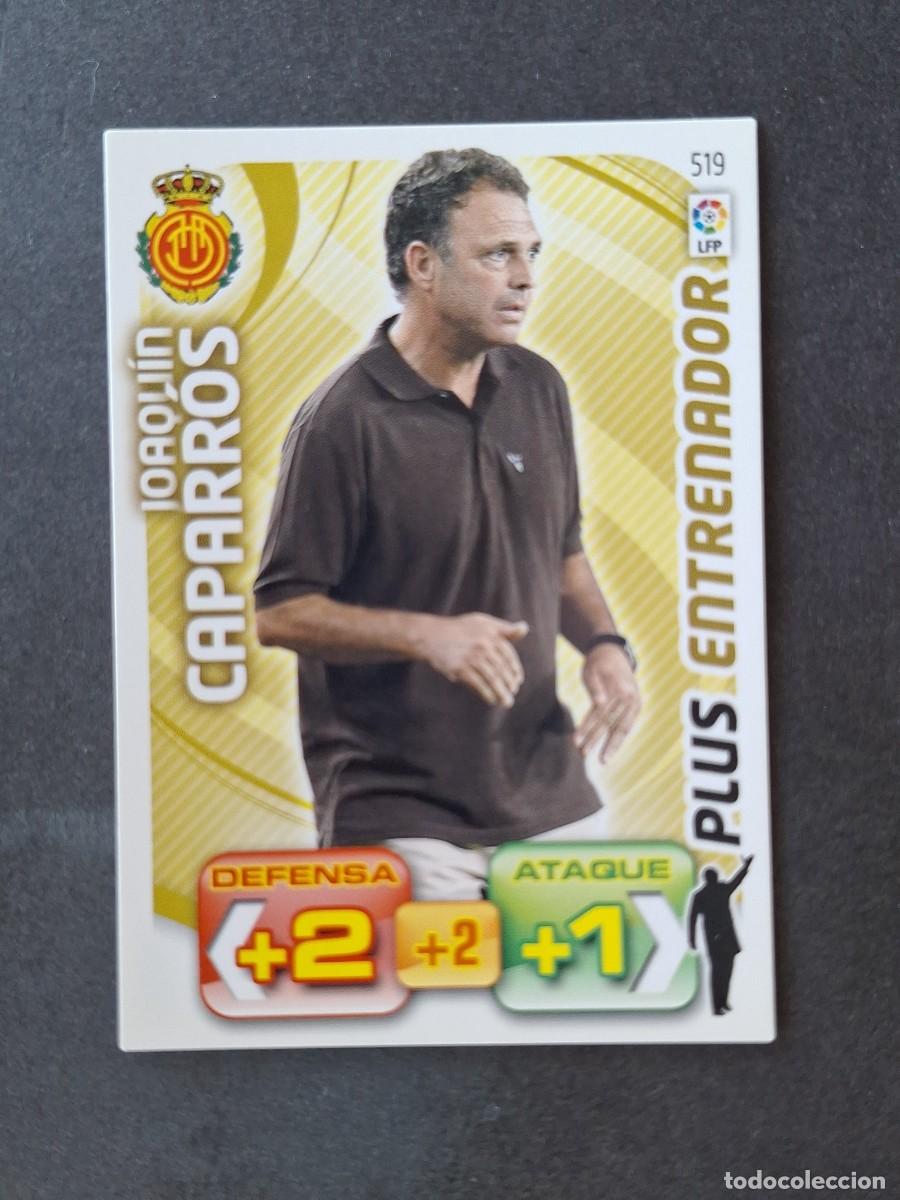 Cromos de f&uacute;tbol: L3 JOAQUIN CAPARROS R. C. D. MALLORCA 519 PLUS ENTRENADOR ADRENALYN XL LIGA 2011 2012 11 12 PANINI