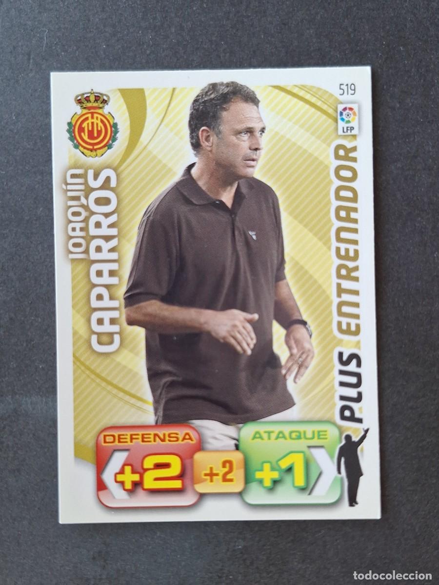 Cromos de f&uacute;tbol: L3 JOAQUIN CAPARROS R. C. D. MALLORCA 519 PLUS ENTRENADOR ADRENALYN XL LIGA 2011 2012 11 12 PANINI