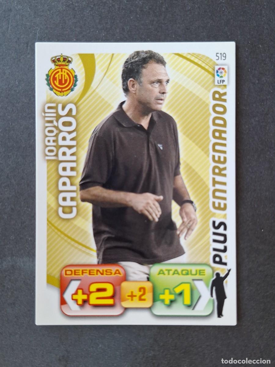 Cromos de f&uacute;tbol: L3 JOAQUIN CAPARROS R. C. D. MALLORCA 519 PLUS ENTRENADOR ADRENALYN XL LIGA 2011 2012 11 12 PANINI