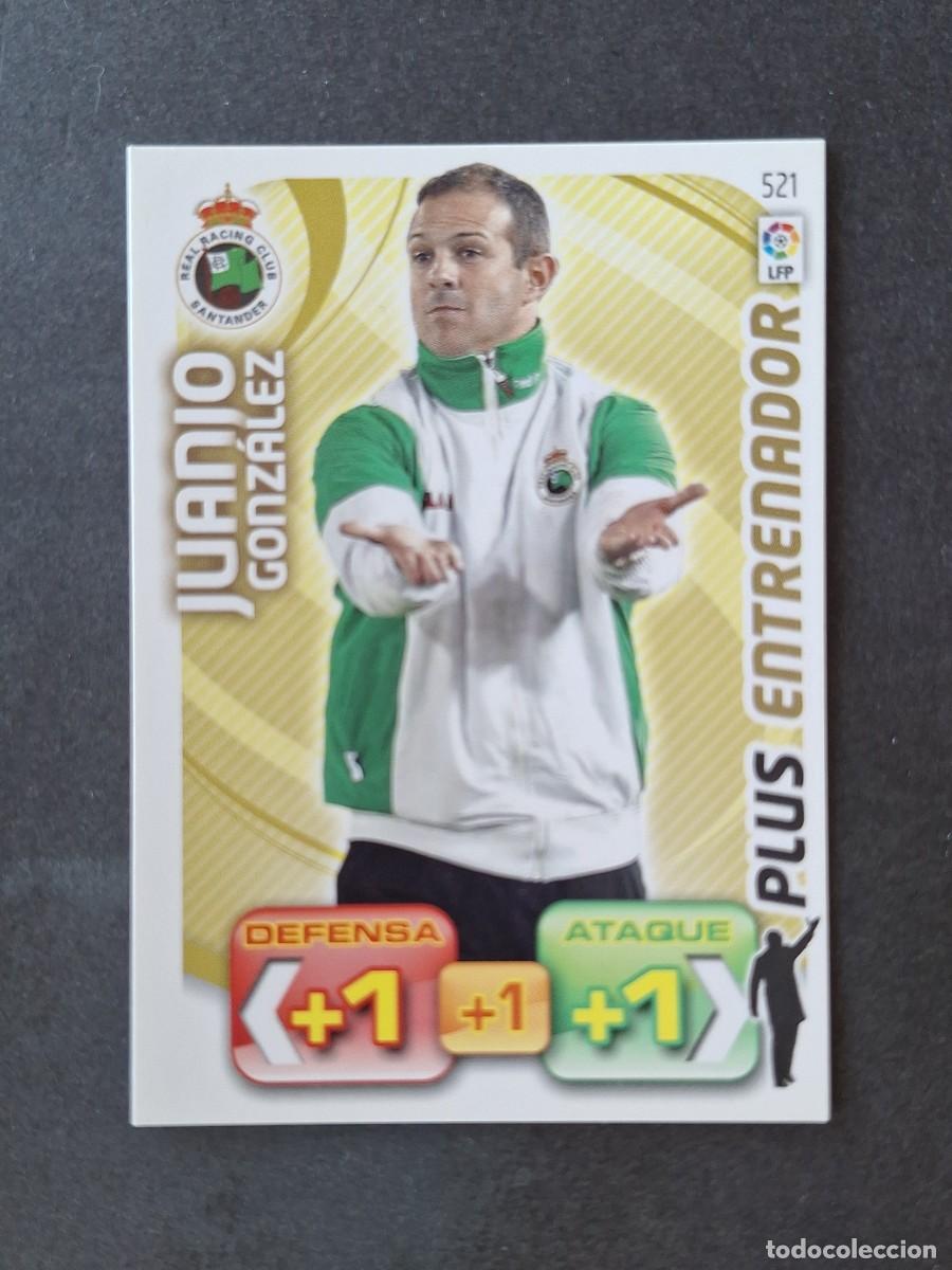 Cromos de f&uacute;tbol: L3 JUANJO GONZALEZ RACING DE SANTANDER 521 PLUS ENTRENADOR ADRENALYN XL LIGA 2011 2012 11 12 PANINI