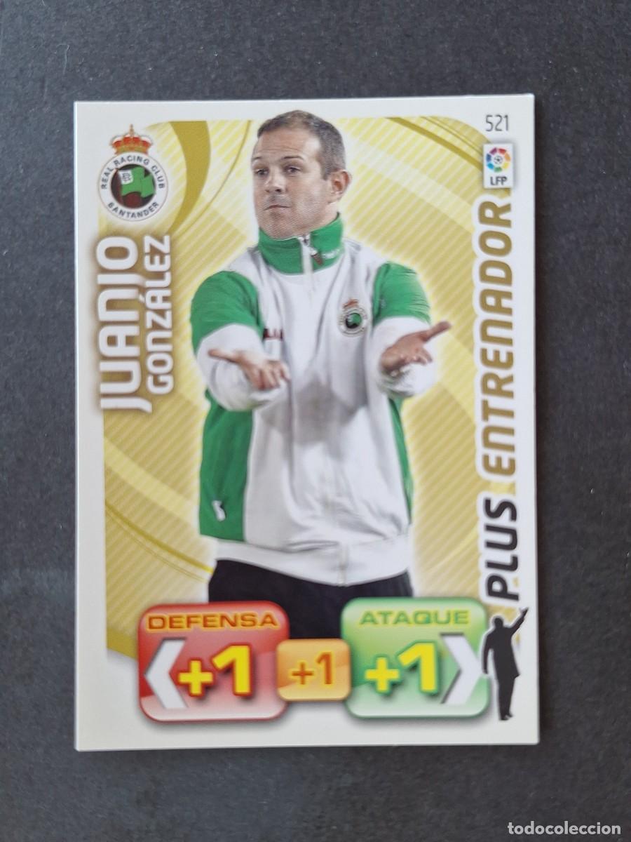 Cromos de f&uacute;tbol: L3 JUANJO GONZALEZ RACING DE SANTANDER 521 PLUS ENTRENADOR ADRENALYN XL LIGA 2011 2012 11 12 PANINI
