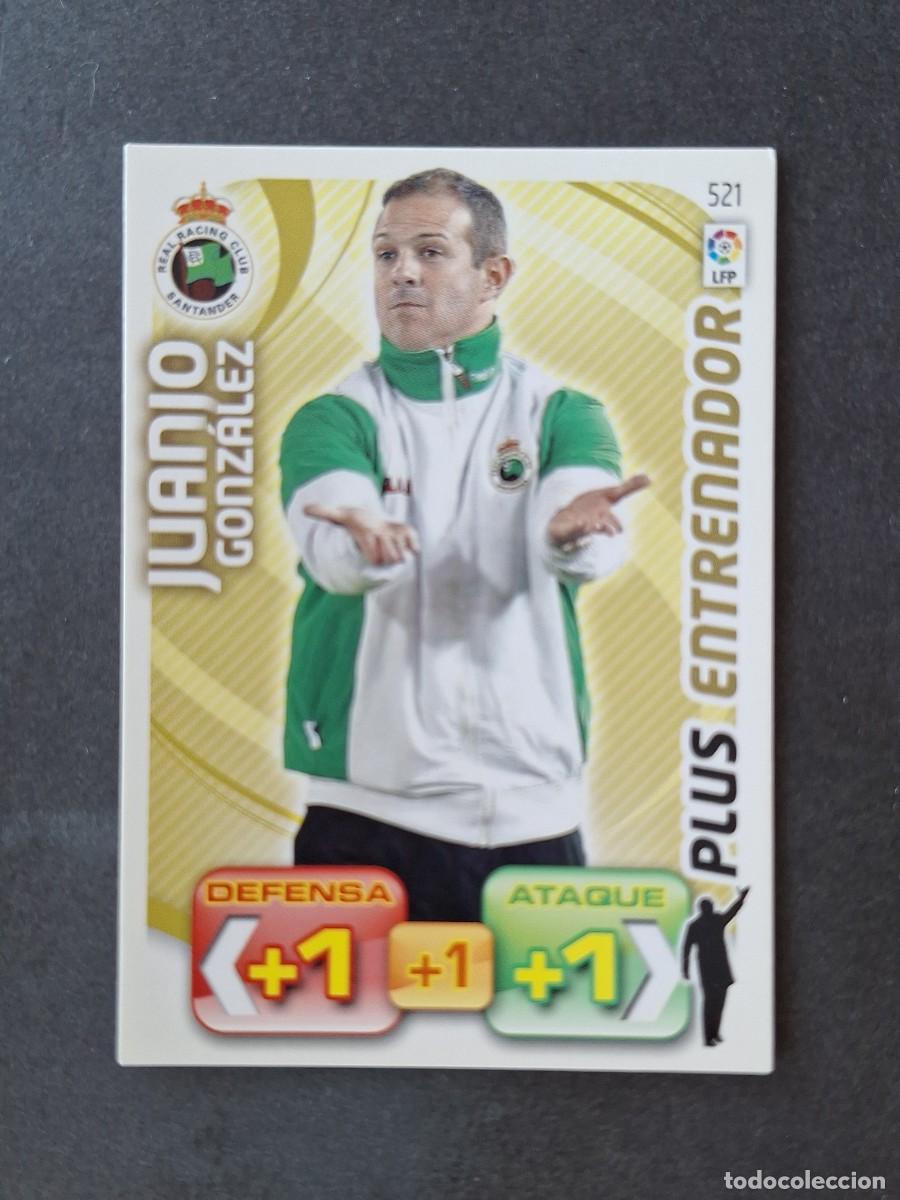 Cromos de f&uacute;tbol: L3 JUANJO GONZALEZ RACING DE SANTANDER 521 PLUS ENTRENADOR ADRENALYN XL LIGA 2011 2012 11 12 PANINI