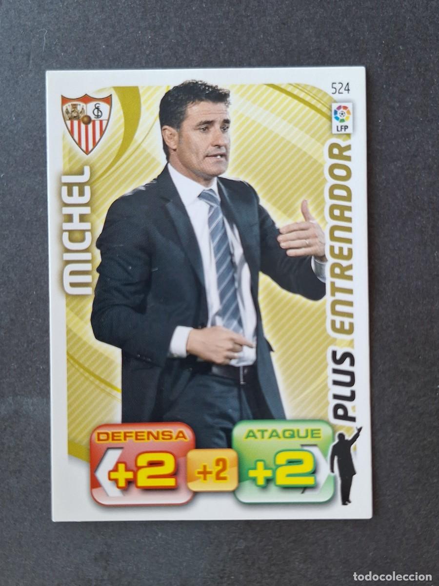 Fu&szlig;ball-Sticker: L3 MICHEL SEVILLA F. C. 524 PLUS ENTRENADOR ADRENALYN XL LIGA 2011 2012 11 12 PANINI