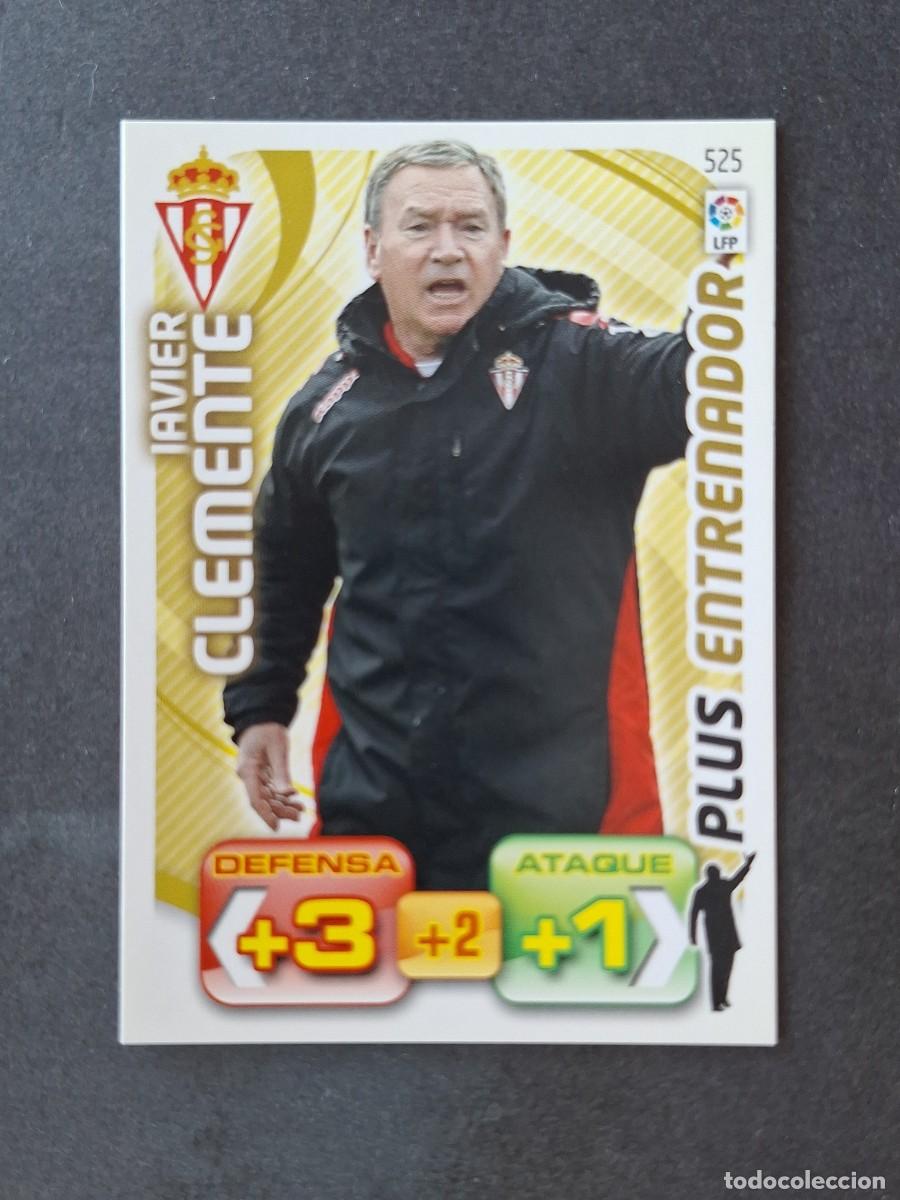 Figurine di Calcio: L3 JAVIER CLEMENTE SPORTING DE GIJON 525 PLUS ENTRENADOR ADRENALYN XL LIGA 2011 2012 11 12 PANINI