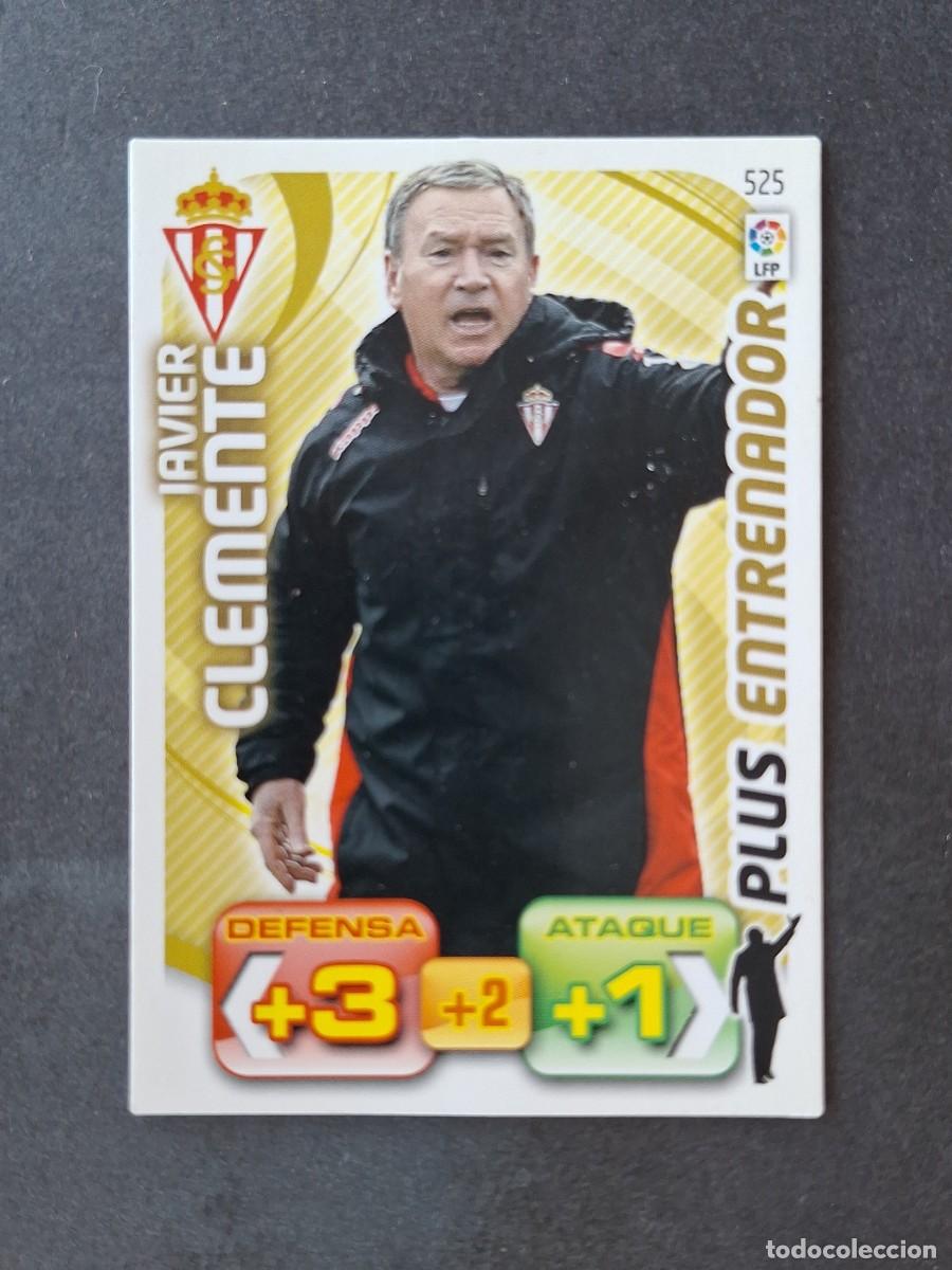 Fu&szlig;ball-Sticker: L3 JAVIER CLEMENTE SPORTING DE GIJON 525 PLUS ENTRENADOR ADRENALYN XL LIGA 2011 2012 11 12 PANINI