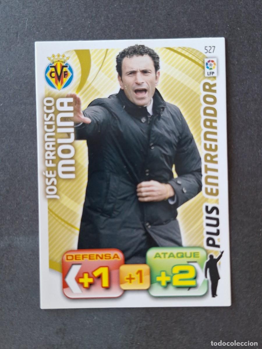 Cromos de f&uacute;tbol: L3 JOSE F. MOLINA VILLARREAL C. F. 527 PLUS ENTRENADOR ADRENALYN XL LIGA 2011 2012 11 12 PANINI