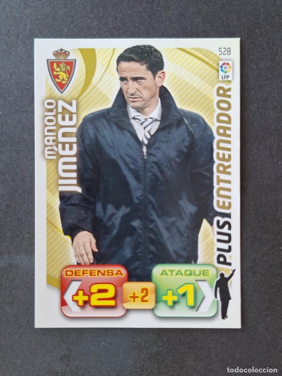 Cromos de f&uacute;tbol: L3 MANOLO JIMENEZ REAL ZARAGOZA 528 PLUS ENTRENADOR ADRENALYN XL LIGA 2011 2012 11 12 PANINI