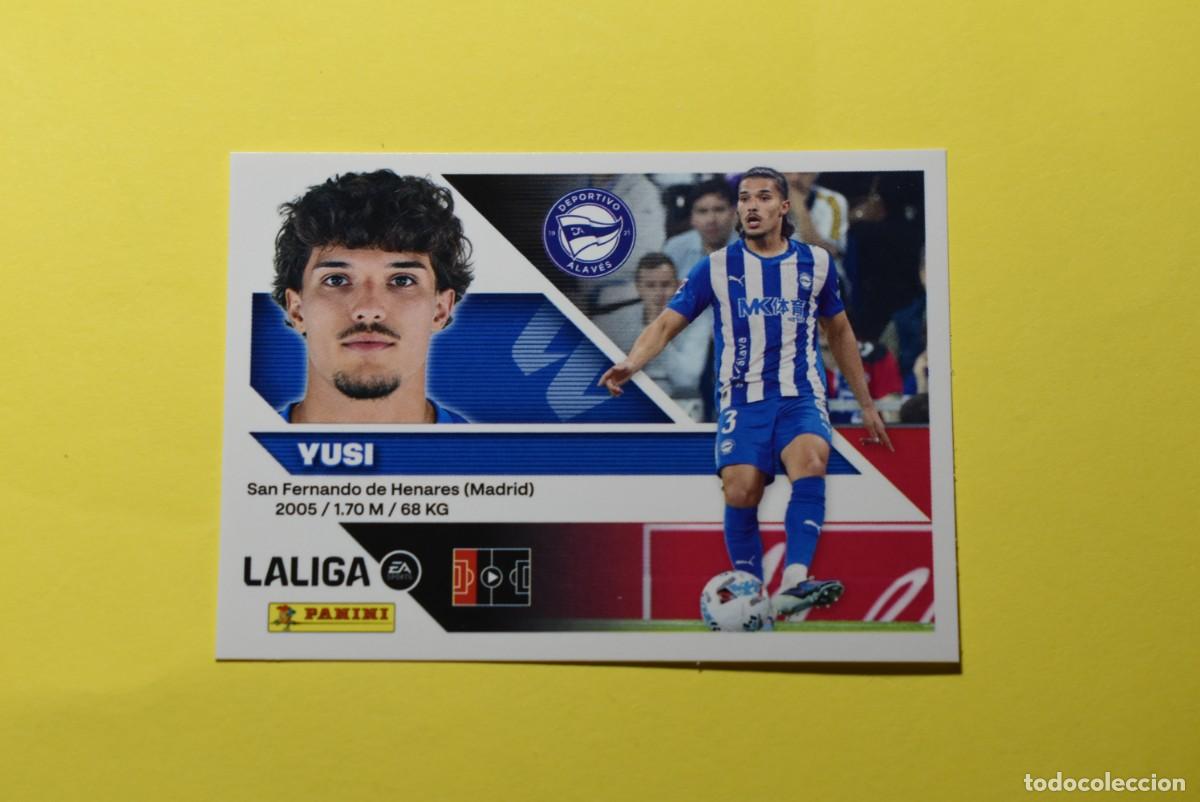 Cromos de f&uacute;tbol: Cromo Liga 2026 2027. 26 27. Yusi. Alav&eacute;s. N. &ordm; 9. Colecciones ESTE. Panini
