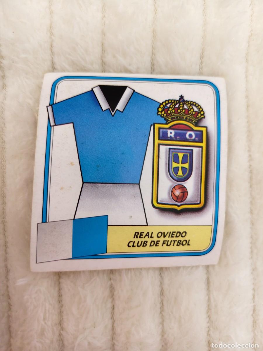 Cromos de f&uacute;tbol: EDICIONES ESTE 89 90 ESCUDO REAL OVIEDO C.F. 1989 1990 DESPEGADO RECUPERADO ALBUM AAQ