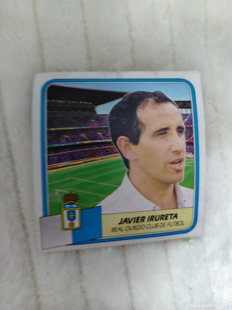 Cromos de f&uacute;tbol: EDICIONES ESTE 89 90 JAVIER IRURETA ENTRENADOR REAL OVIEDO 1989 1990 DESPEGADO RECUPERADO ALBUM AAQ