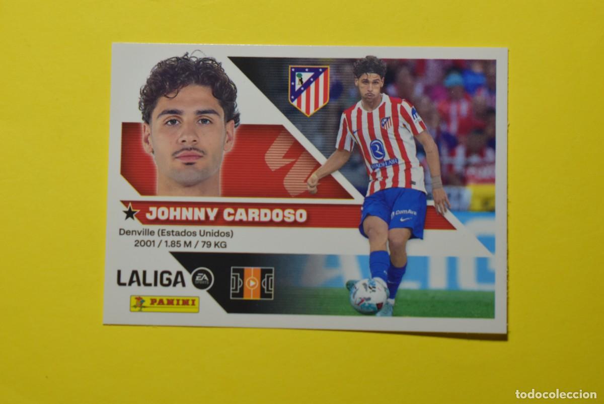 Cromos de f&uacute;tbol: Cromo Liga 2026 2027. 26 27. Johnny Cardoso. Atl&eacute;tico de Madrid. N. &ordm; 13. ESTE. Panini