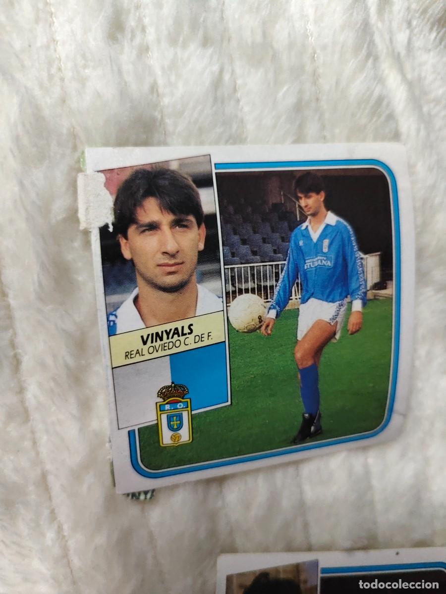 Cromos de f&uacute;tbol: EDICIONES ESTE 89 90 VINYALS REAL OVIEDO C.F. 1989 1990 DESPEGADO RECUPERADO ALBUM AAQ