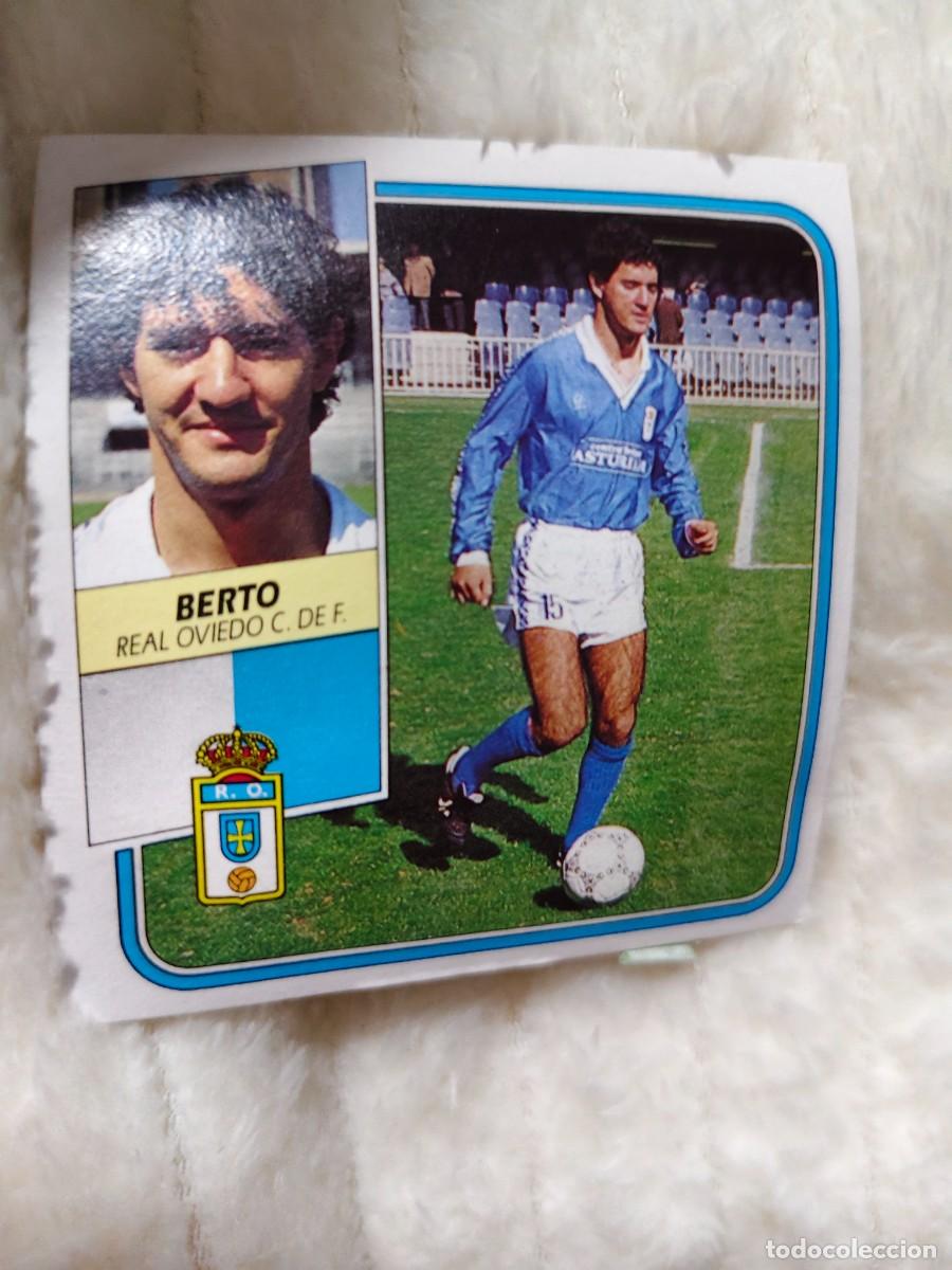 Cromos de f&uacute;tbol: EDICIONES ESTE 89 90 BERTO REAL OVIEDO C.F. 1989 1990 DESPEGADO RECUPERADO ALBUM AAQ
