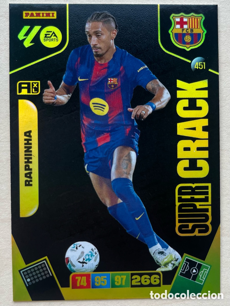 Cromos de f&uacute;tbol: Raphinha Super Crack Adrenalyn XL 2025-26 - FC Barcelona