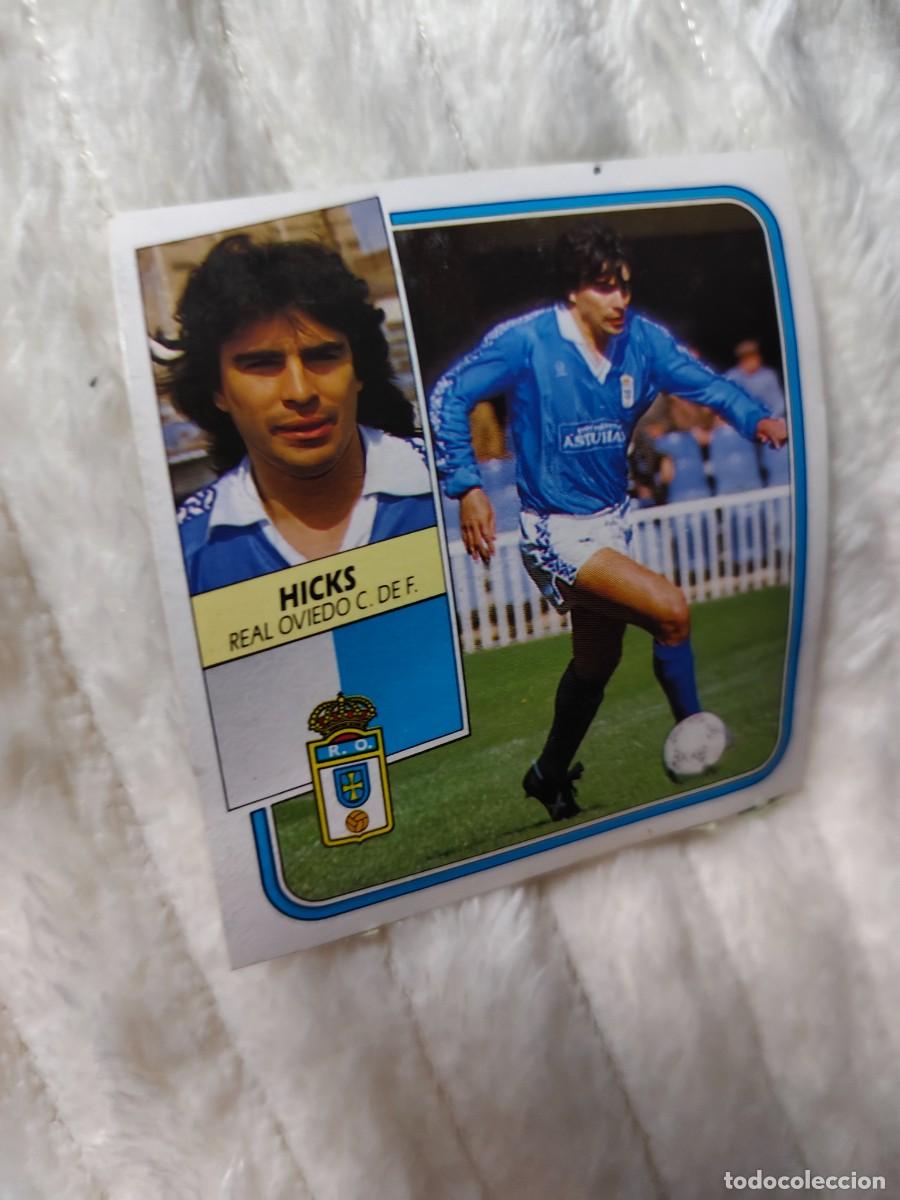 Cromos de f&uacute;tbol: EDICIONES ESTE 89 90 HICKS REAL OVIEDO C.F. 1989 1990 DESPEGADO RECUPERADO ALBUM AAQ