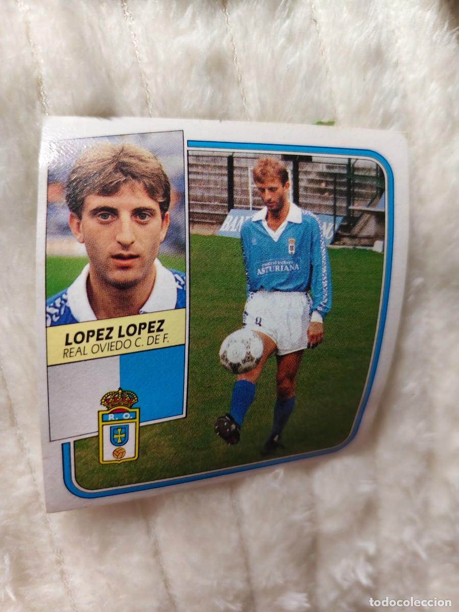Cromos de f&uacute;tbol: EDICIONES ESTE 89 90 LOPEZ LOPEZ REAL OVIEDO C.F. 1989 1990 DESPEGADO RECUPERADO ALBUM AAQ