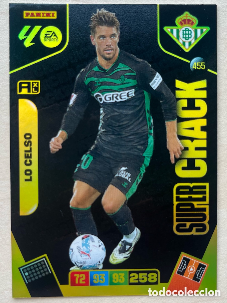 Cromos de f&uacute;tbol: Lo Celso Super Crack Adrenalyn XL 2025-26 - Real Betis