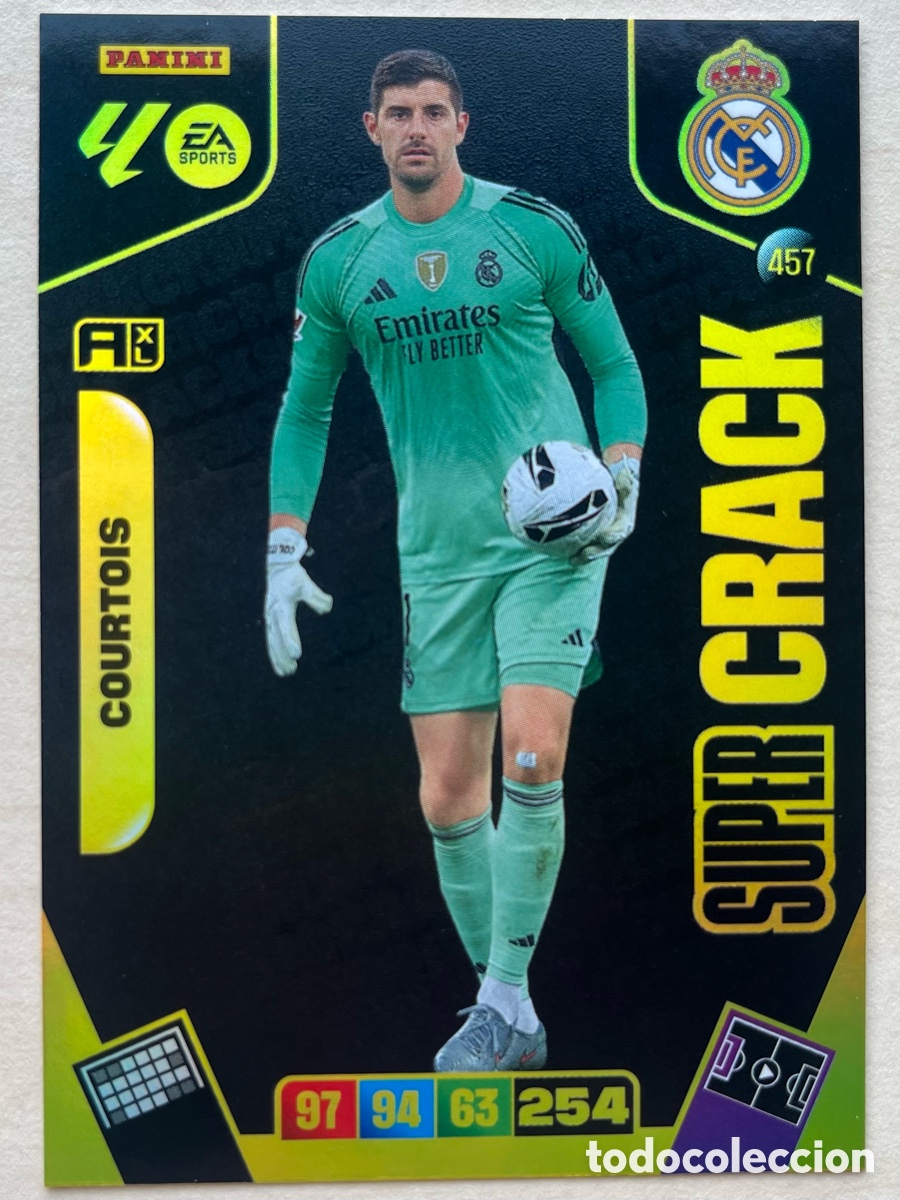 Cromos de f&uacute;tbol: Courtois Super Crack Adrenalyn XL 2025-26 - Real Madrid