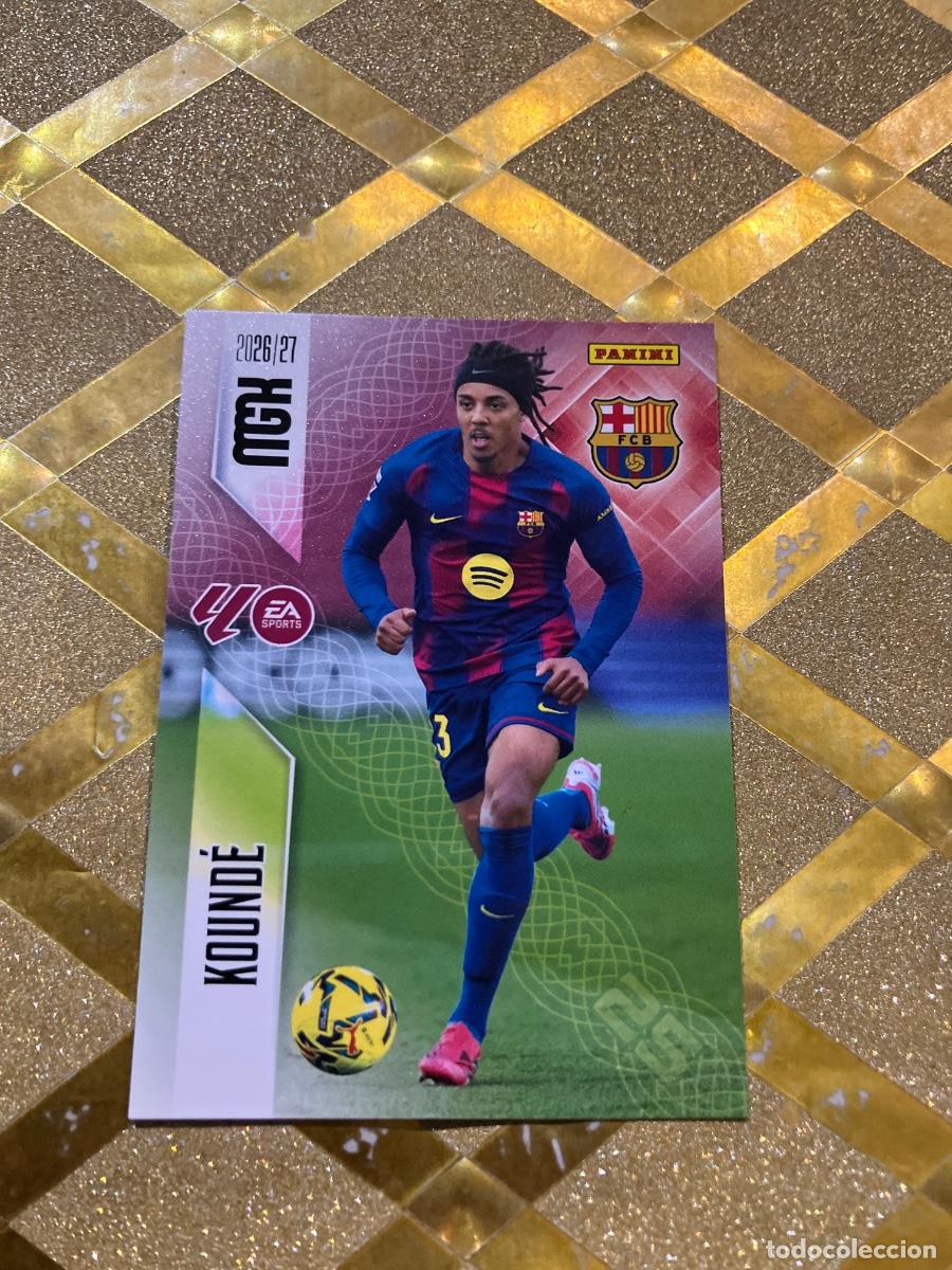 Cromos de Futebol: CROMO DE FUTBOL NUMERO 76 KOUNDE BARCELONA LIGA 2026 2027 MEGACRAKS MGK PANINI !