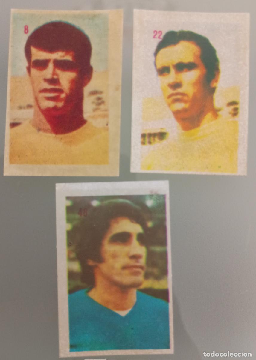 Cromos de f&uacute;tbol: Lote tres cromos U. D. Las Palmas. F&uacute;tbol Liga Espa&ntilde;ola 1975-76 (Mateo Mirete)