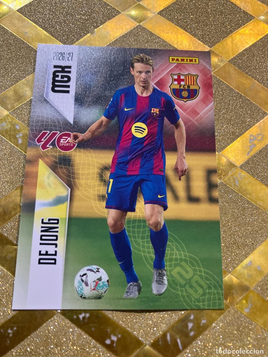 Cromos de Futebol: CROMO DE FUTBOL NUMERO 82 DE JONG BARCELONA LIGA 2026 2027 MEGACRAKS MGK PANINI !