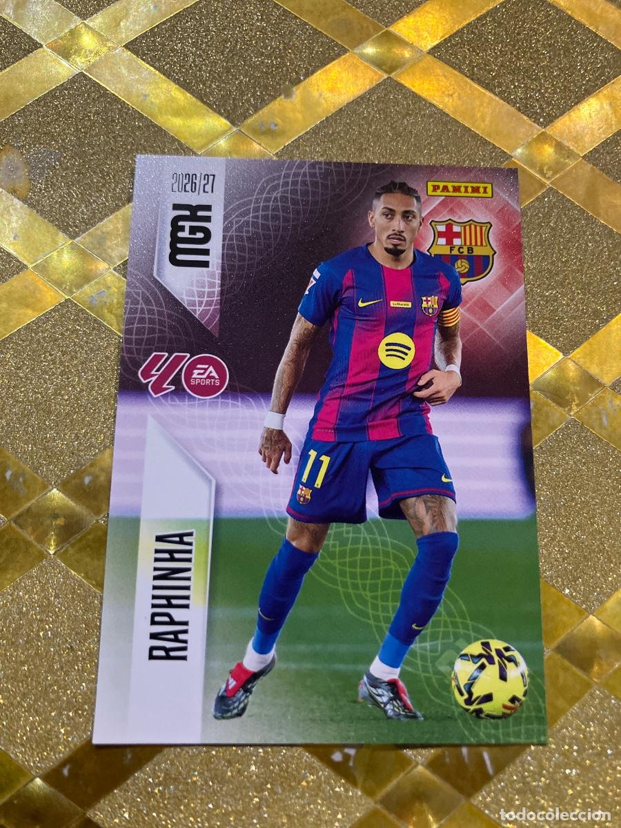 Cromos de f&uacute;tbol: CROMO DE FUTBOL NUMERO 88 RAPHINHA BARCELONA LIGA 2026 2027 MEGACRAKS MGK PANINI !