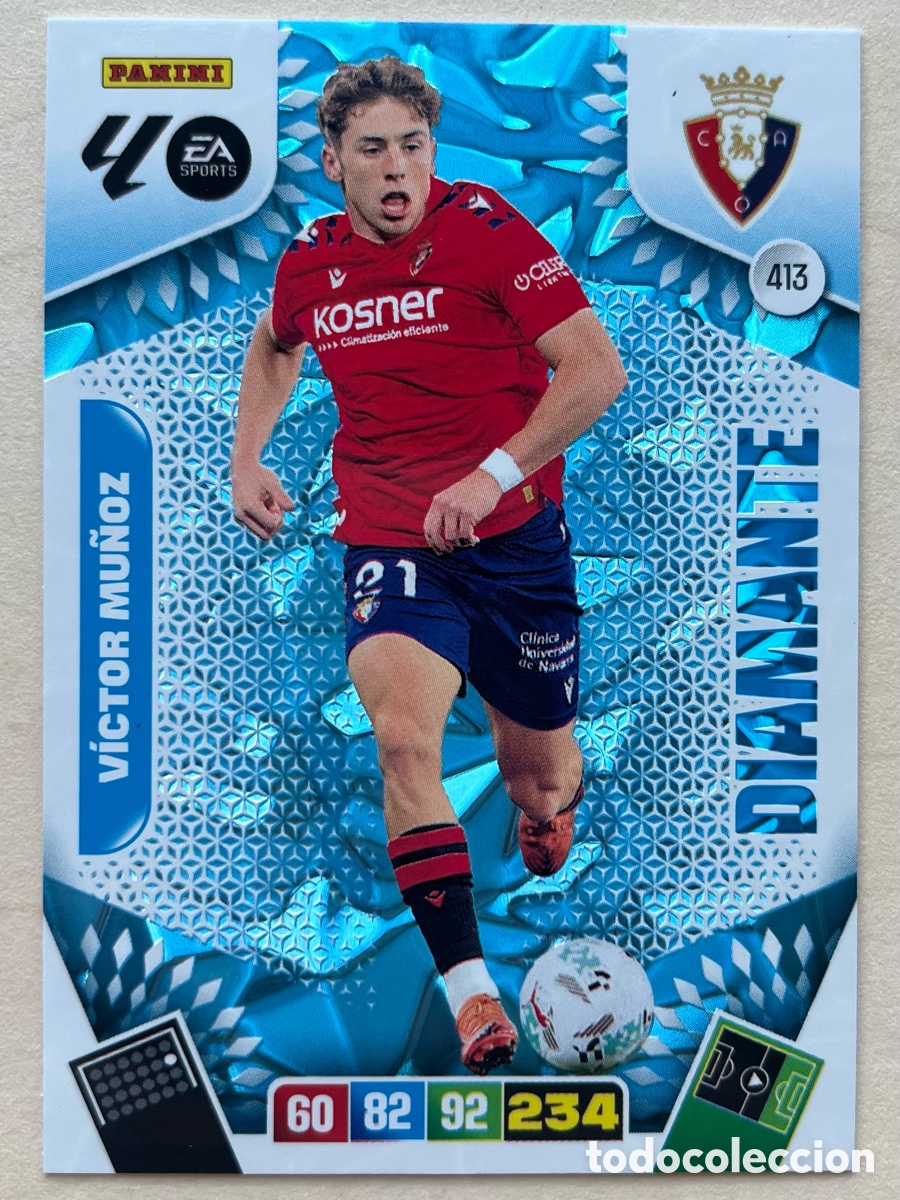 Figurine di Calcio: V&iacute;ctor Mu&ntilde;oz Diamante Adrenalyn XL 2025-26 - Osasuna