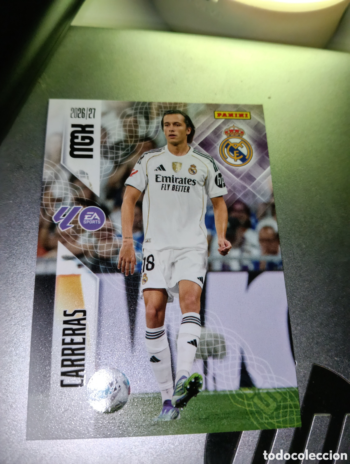 Cromos de f&uacute;tbol: MEGACRACKS 2026/27 CARD BASIC carreras REAL MADRID # PANINI