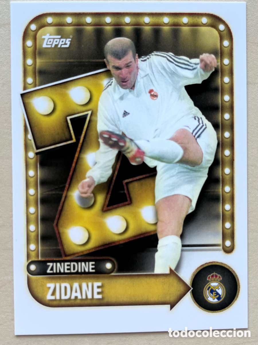 Cromos de f&uacute;tbol: Zidane Insert Real Madrid Topps Tin 2025-26
