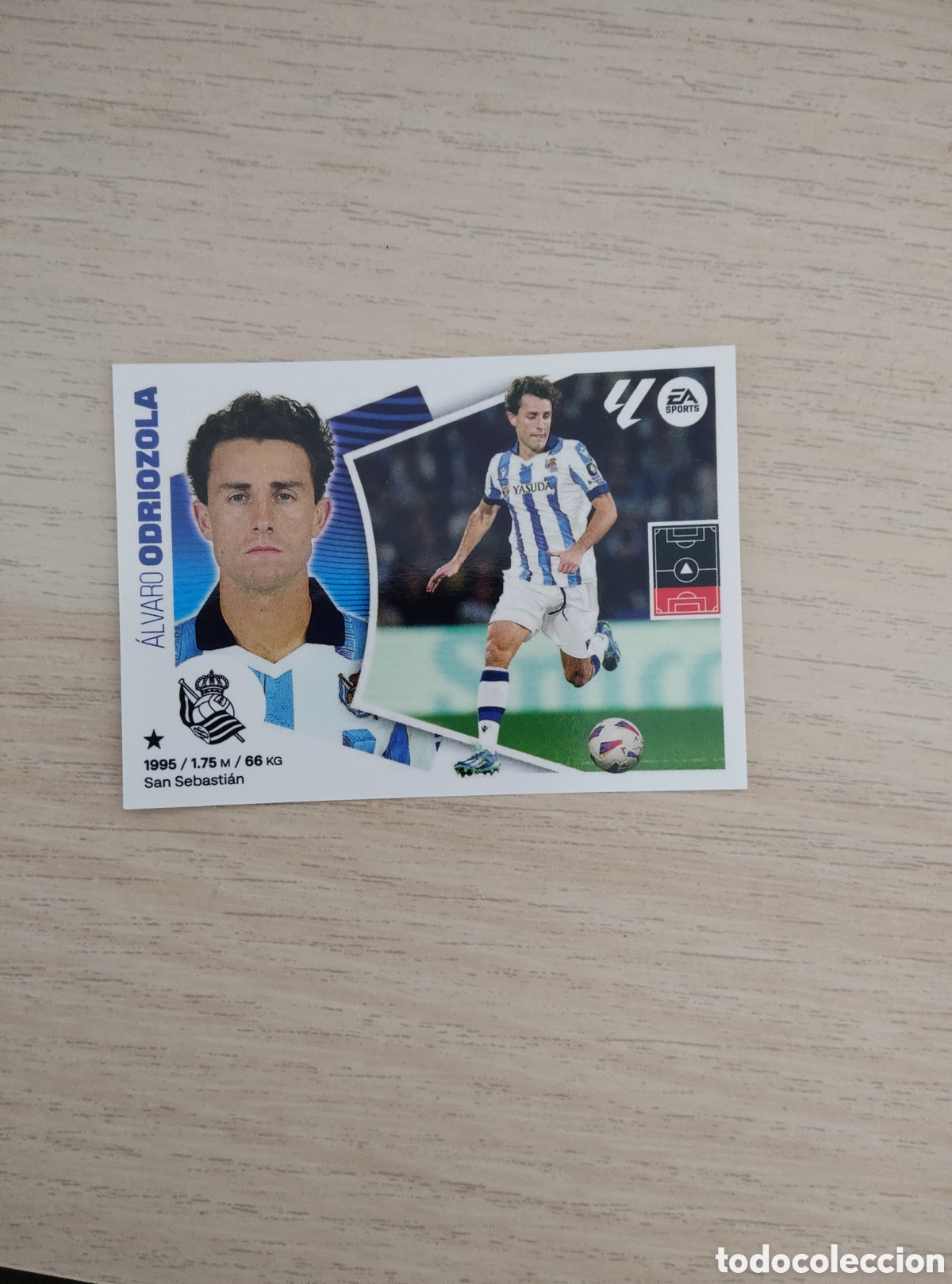Cromos de f&uacute;tbol: 5 B ODRIOZOLA REAL SOCIEDAD LIGA ESTE 2024 2025