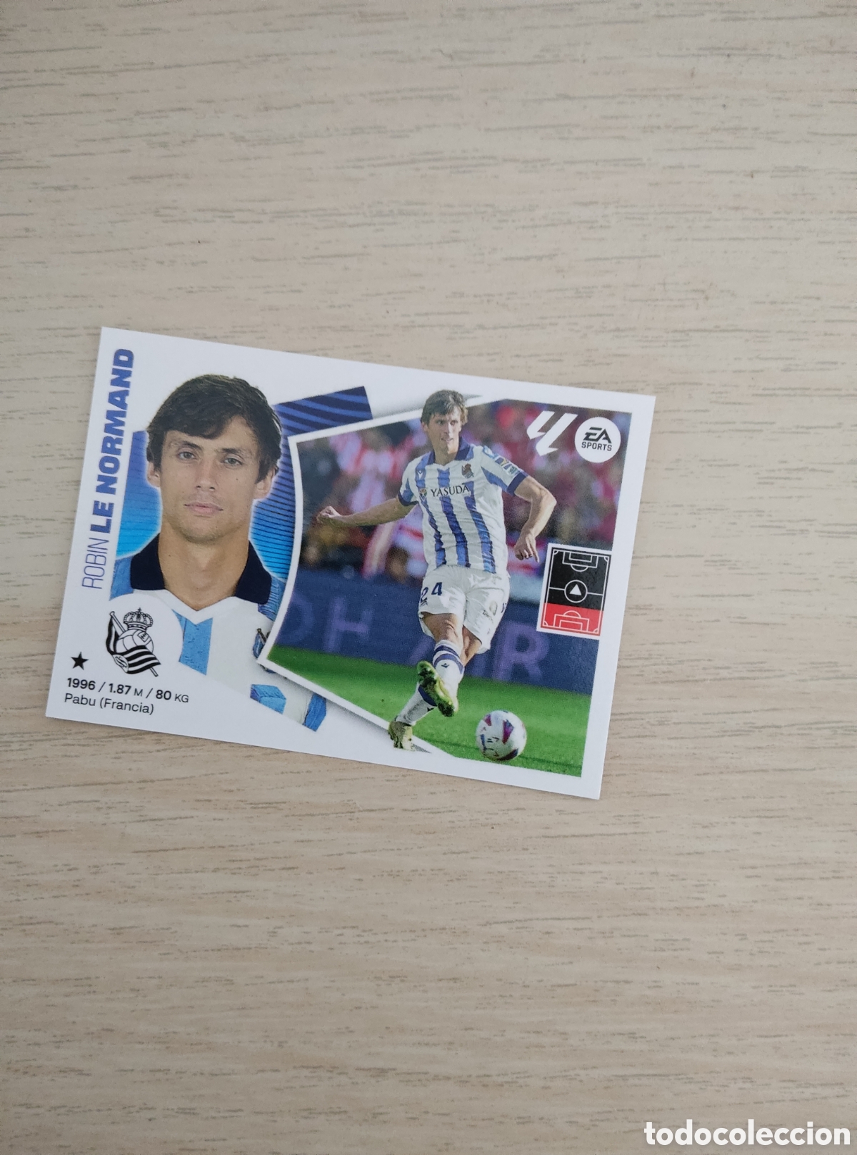 Cromos de f&uacute;tbol: 8 ROBIN LE NORMAND REAL SOCIEDAD LIGA ESTE 2024 2025