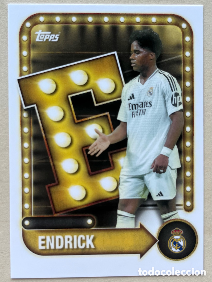 Cromos de f&uacute;tbol: Endrick Insert Real Madrid Topps Tin 2025-26