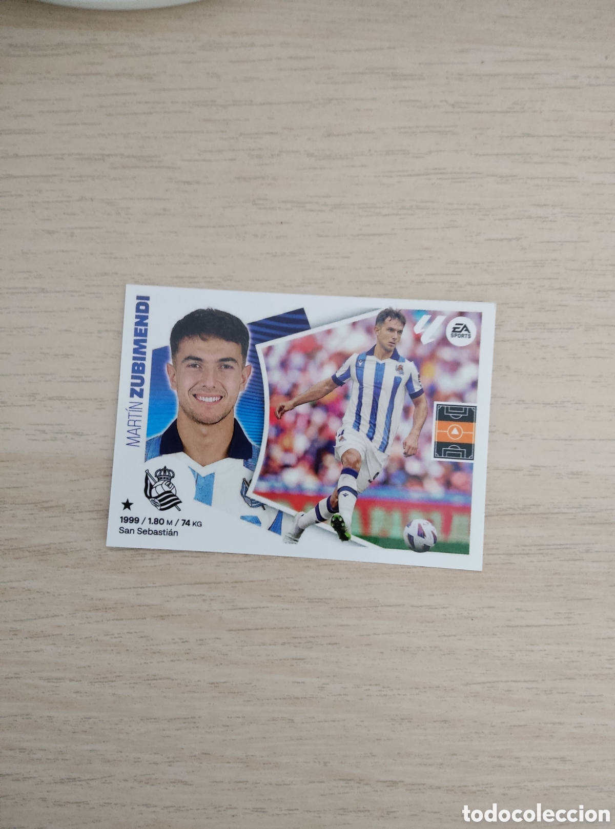 Cromos de f&uacute;tbol: 11 ZUBIMENDI REAL SOCIEDAD LIGA ESTE 2024 2025