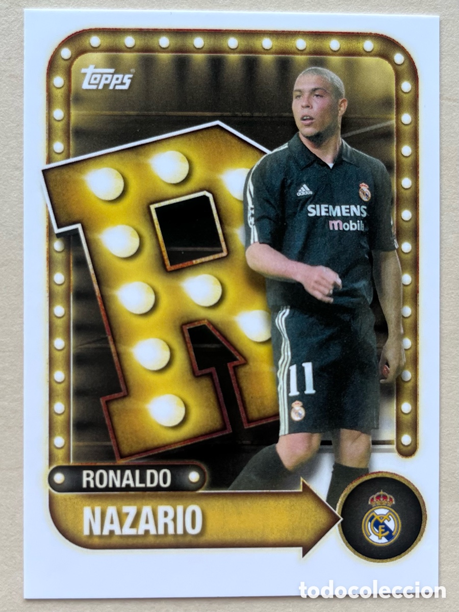 Cromos de f&uacute;tbol: Ronaldo Nazario Insert Real Madrid Topps Tin 2025-26