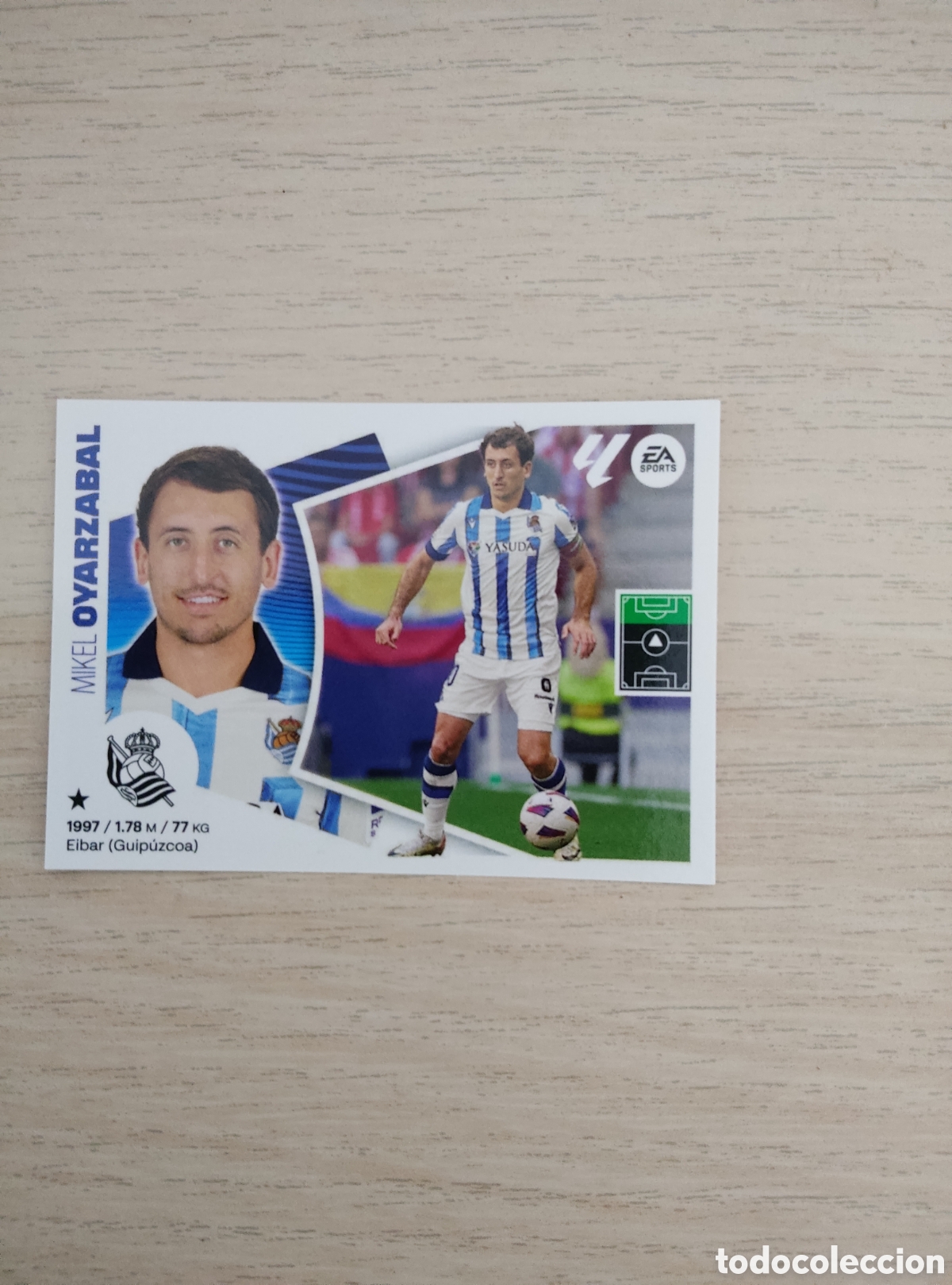 Cromos de f&uacute;tbol: 17 OYARZABAL REAL SOCIEDAD LIGA ESTE 2024 2025