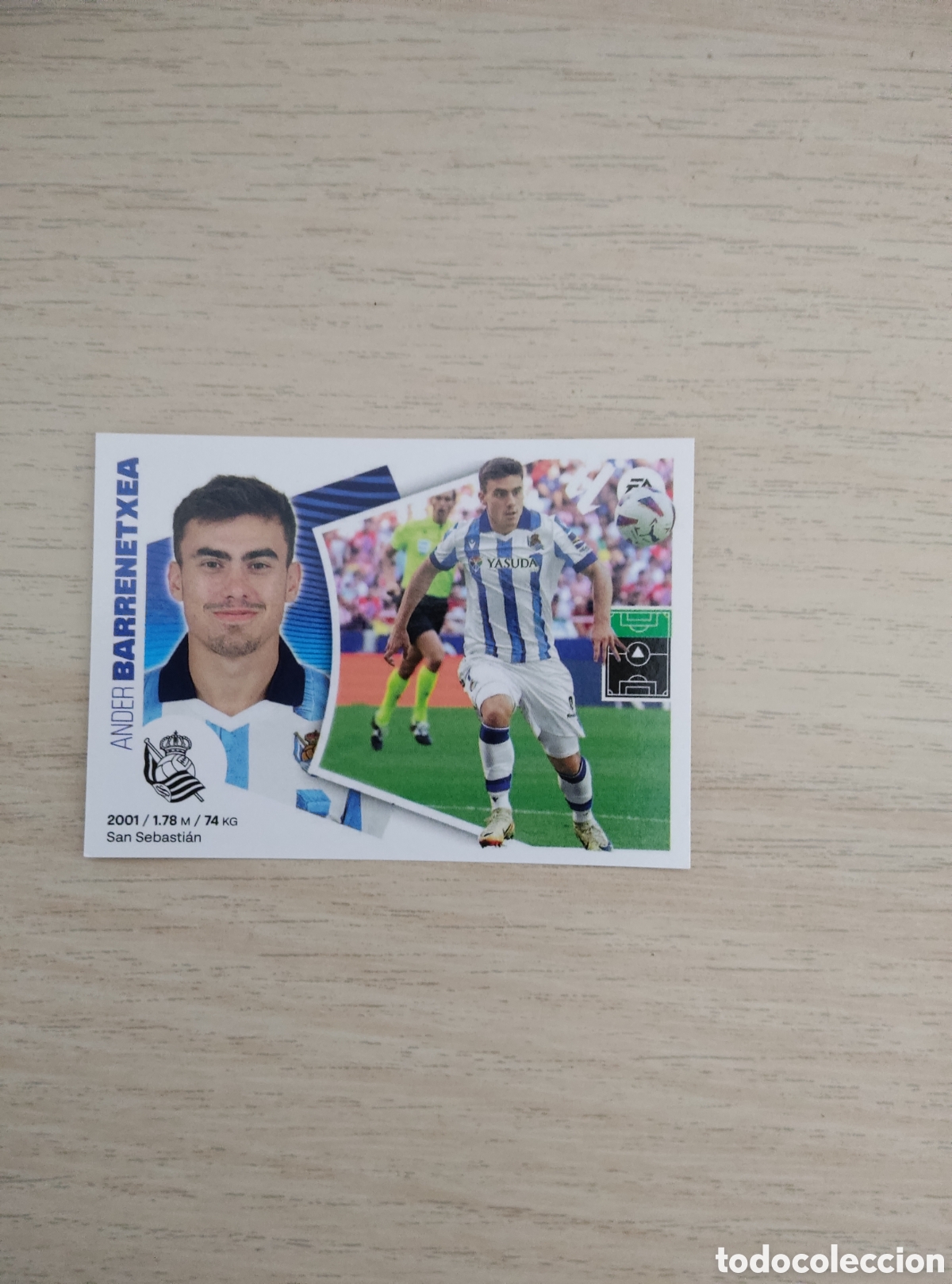 Cromos de f&uacute;tbol: 19 BARRENETXEA REAL SOCIEDAD LIGA ESTE 2024 2025